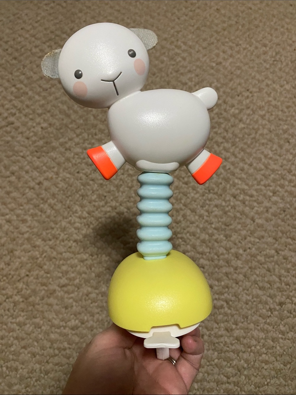 Skip hop activity center replacement toy lamb rattle attachment toy